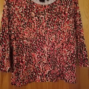 Rafaella pullover L, orange, brown black